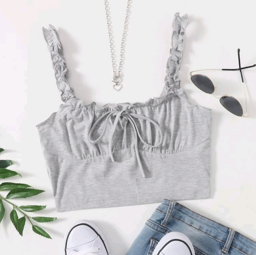 Cropped Ruched Top - Picture 2 of 3